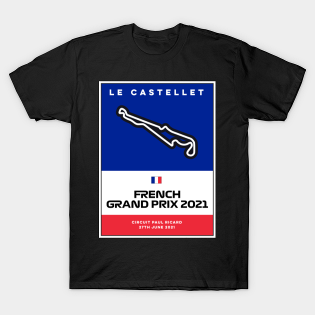 French Grand Prix F1 2021 F1 TShirt TeePublic